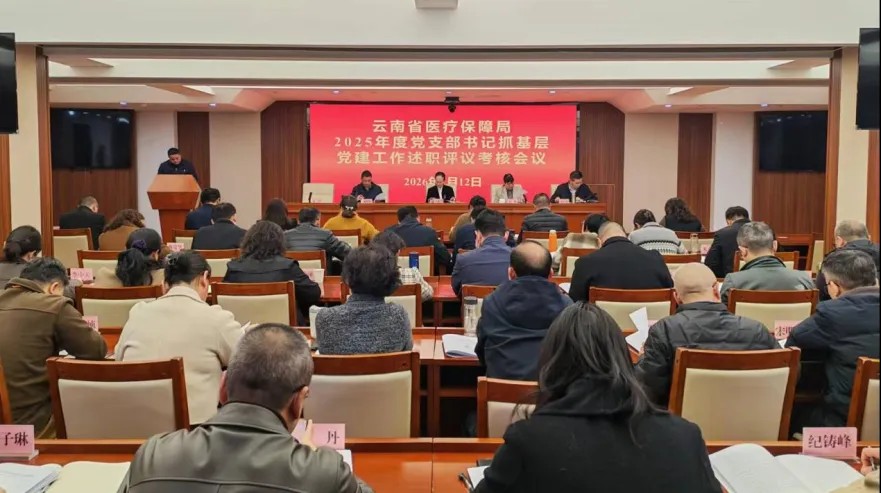 云南省医疗保障局召开2025年度党支部书记抓基层党建工作述职评议考核会议