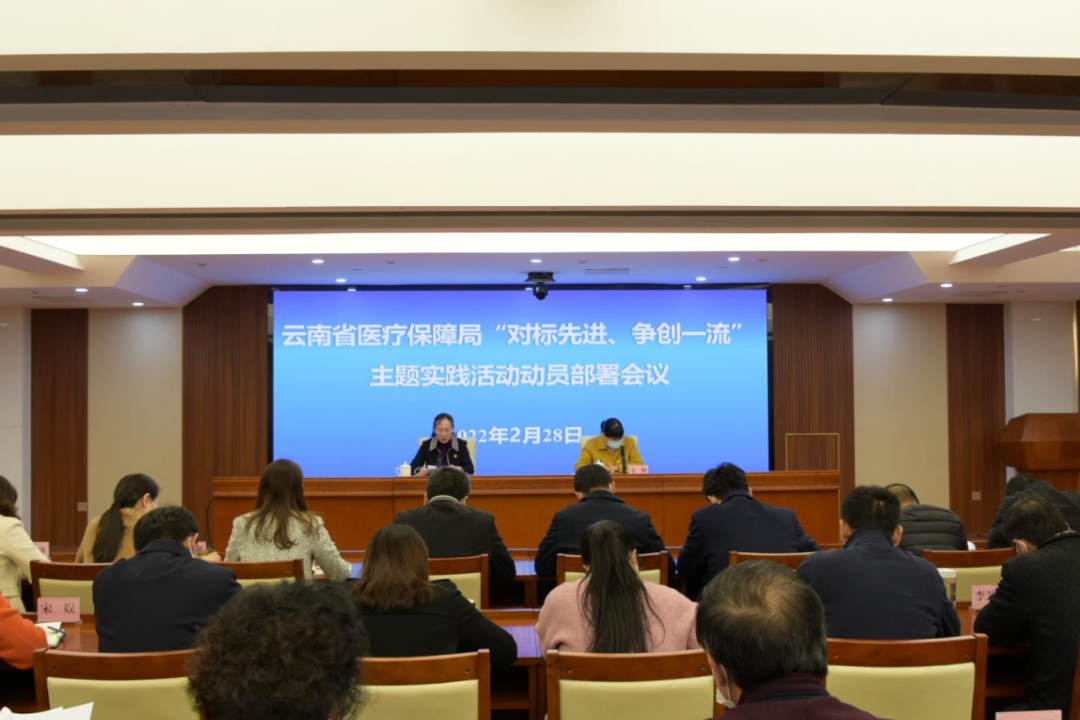 云南省医疗保障局召开“对标先进、争创一流”主题实践活动动员部署会议